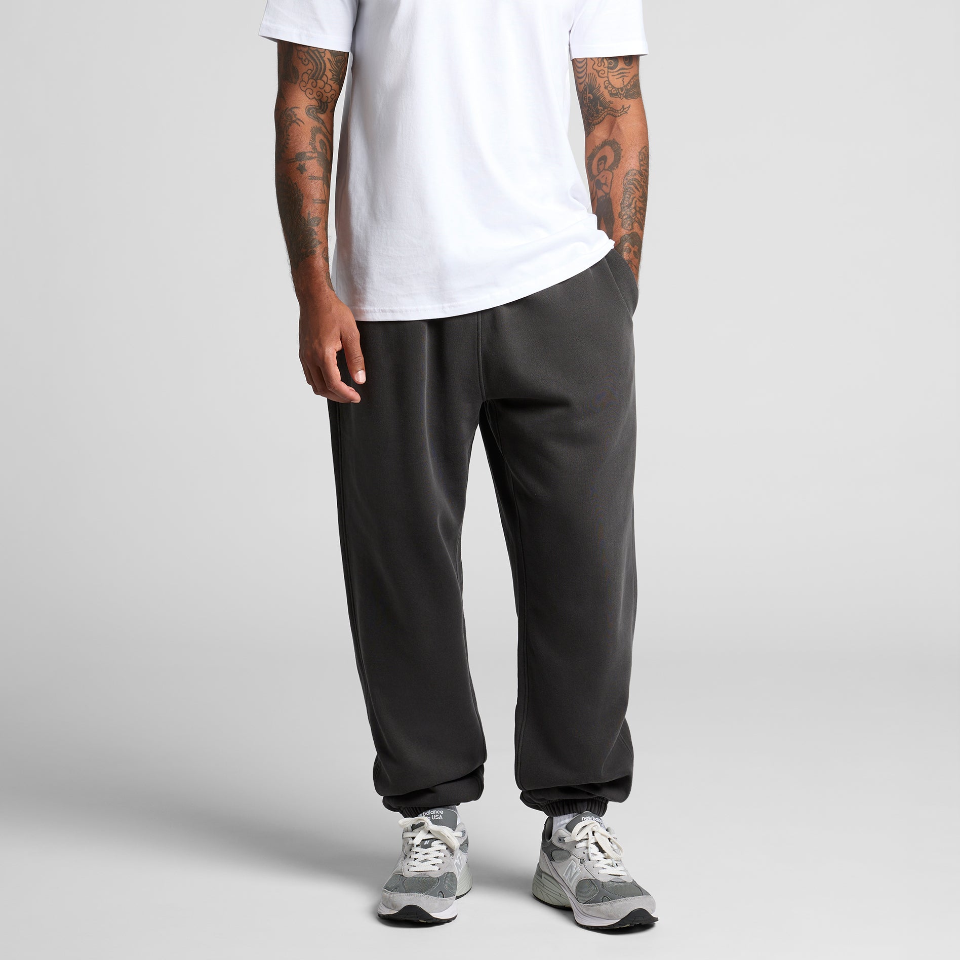 5938 RELAX FADED TRACK PANTS