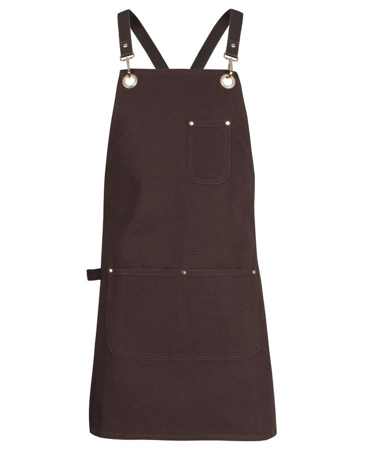 JB's 65x75 Brass Eyelet Canvas Apron with PU Strap 5ACBP