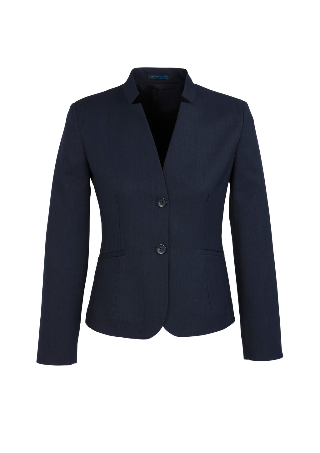 60113 Womens Cool Stretch Short Jacket with Reverse Lapel