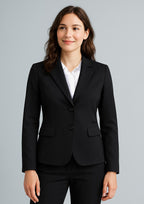 60119 Womens Cool Stretch 2 Button Mid Length Jacket