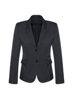 64019 Womens Comfort Wool Stretch 2 Button Mid Length Jacket