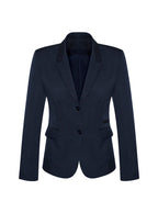 64019 Womens Comfort Wool Stretch 2 Button Mid Length Jacket