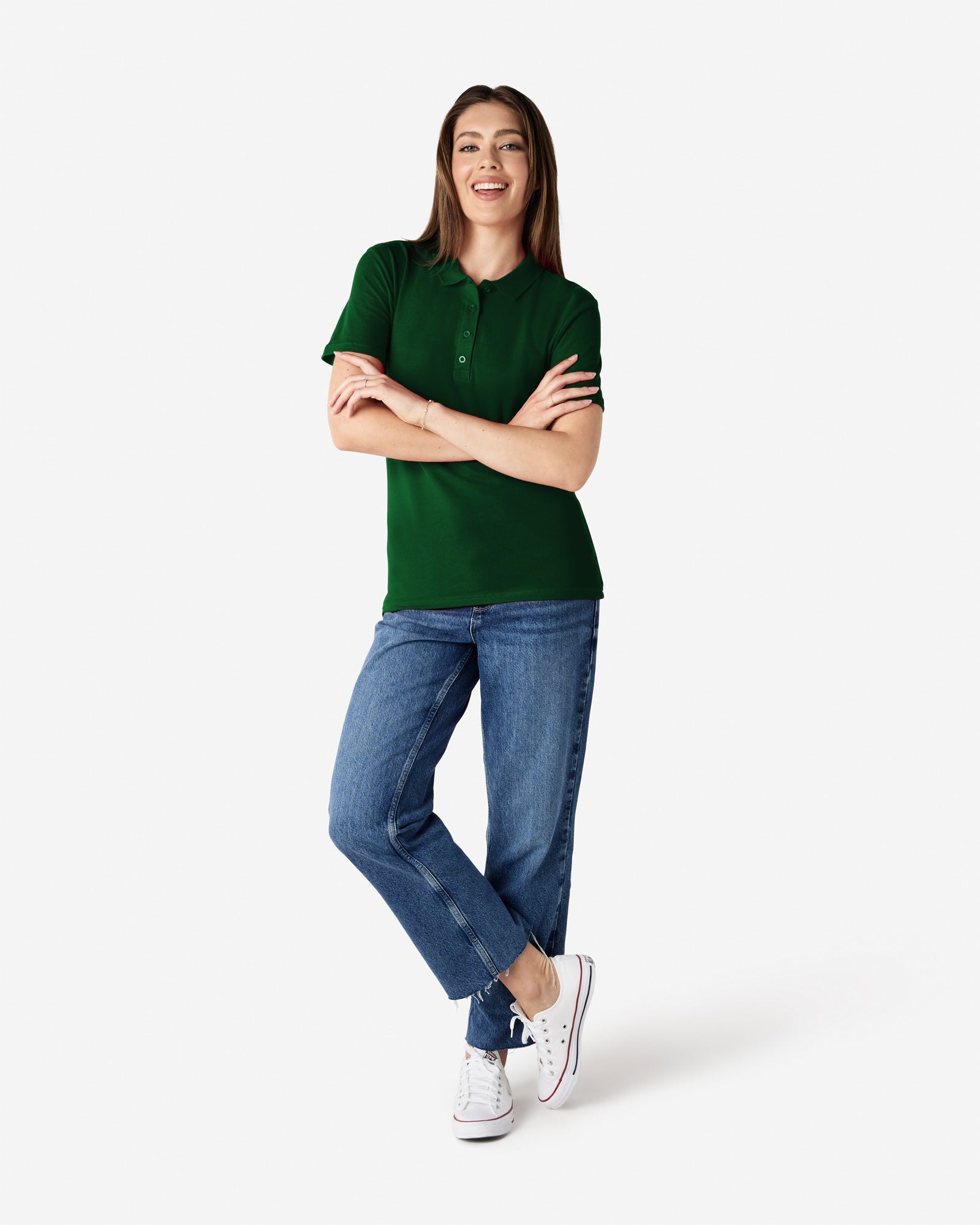 64800L Gildan Softstyle Ladies' Double Pique Polo