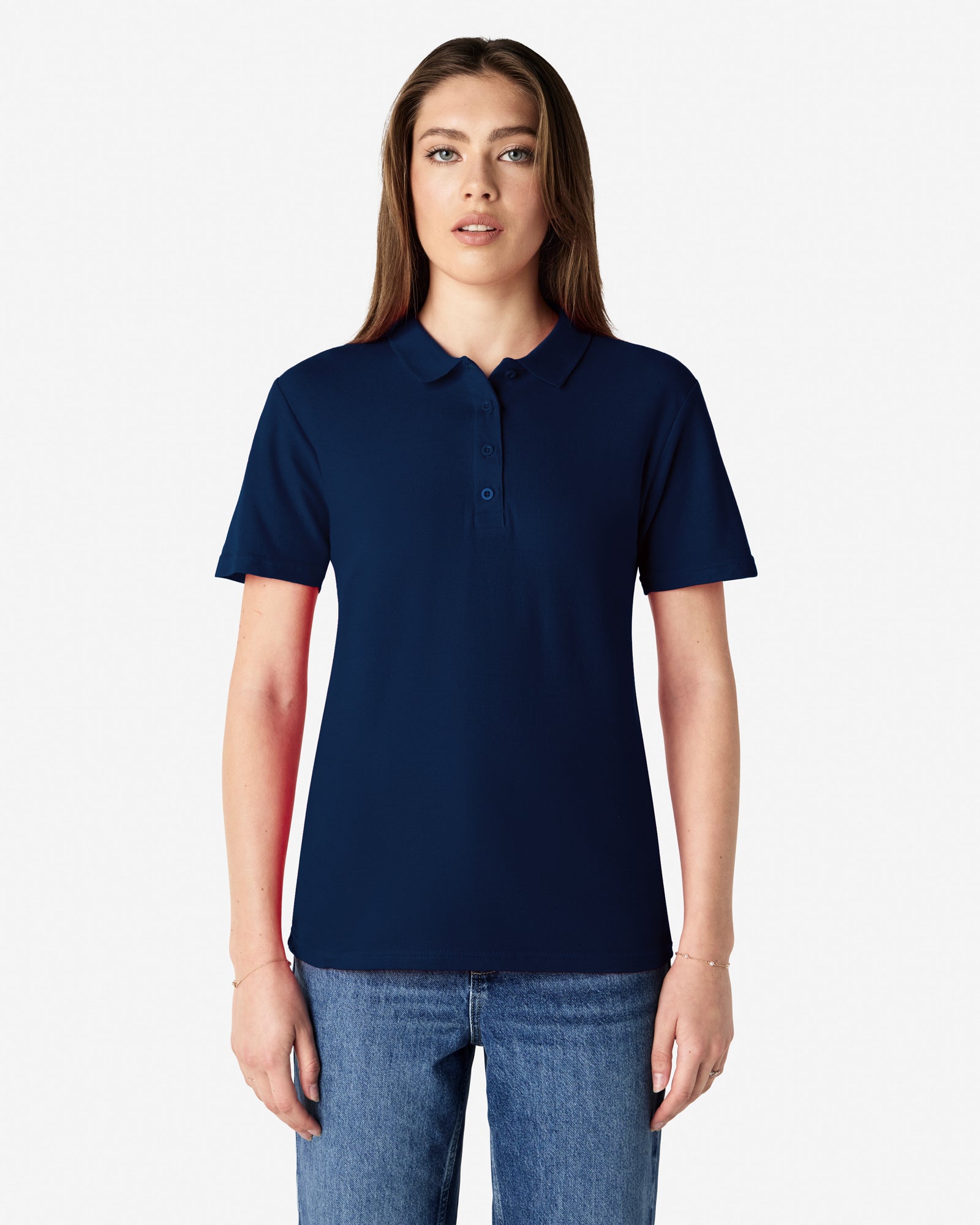 64800L Gildan Softstyle Ladies' Double Pique Polo