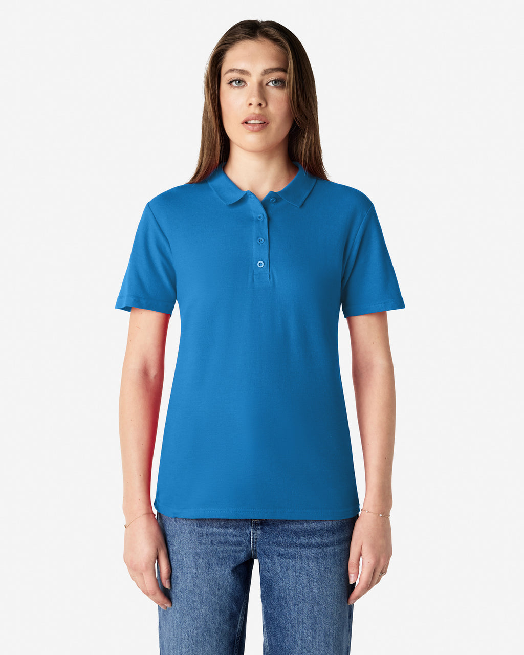 64800L Gildan Softstyle Ladies' Double Pique Polo