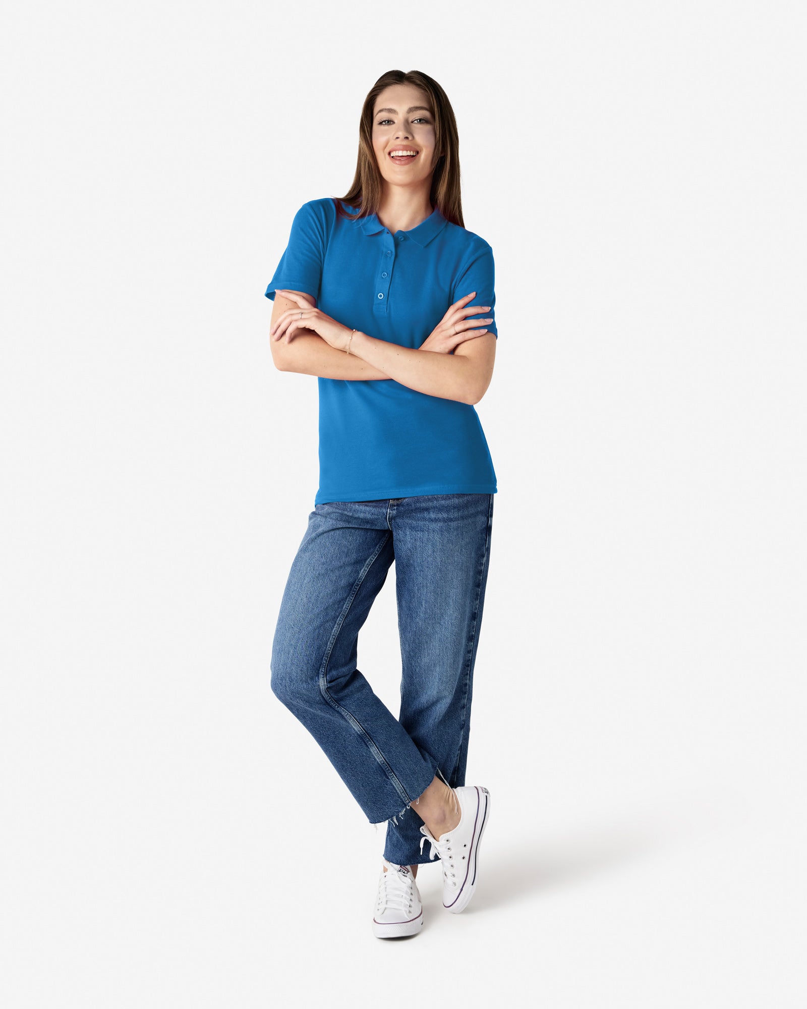 64800L Gildan Softstyle Ladies' Double Pique Polo