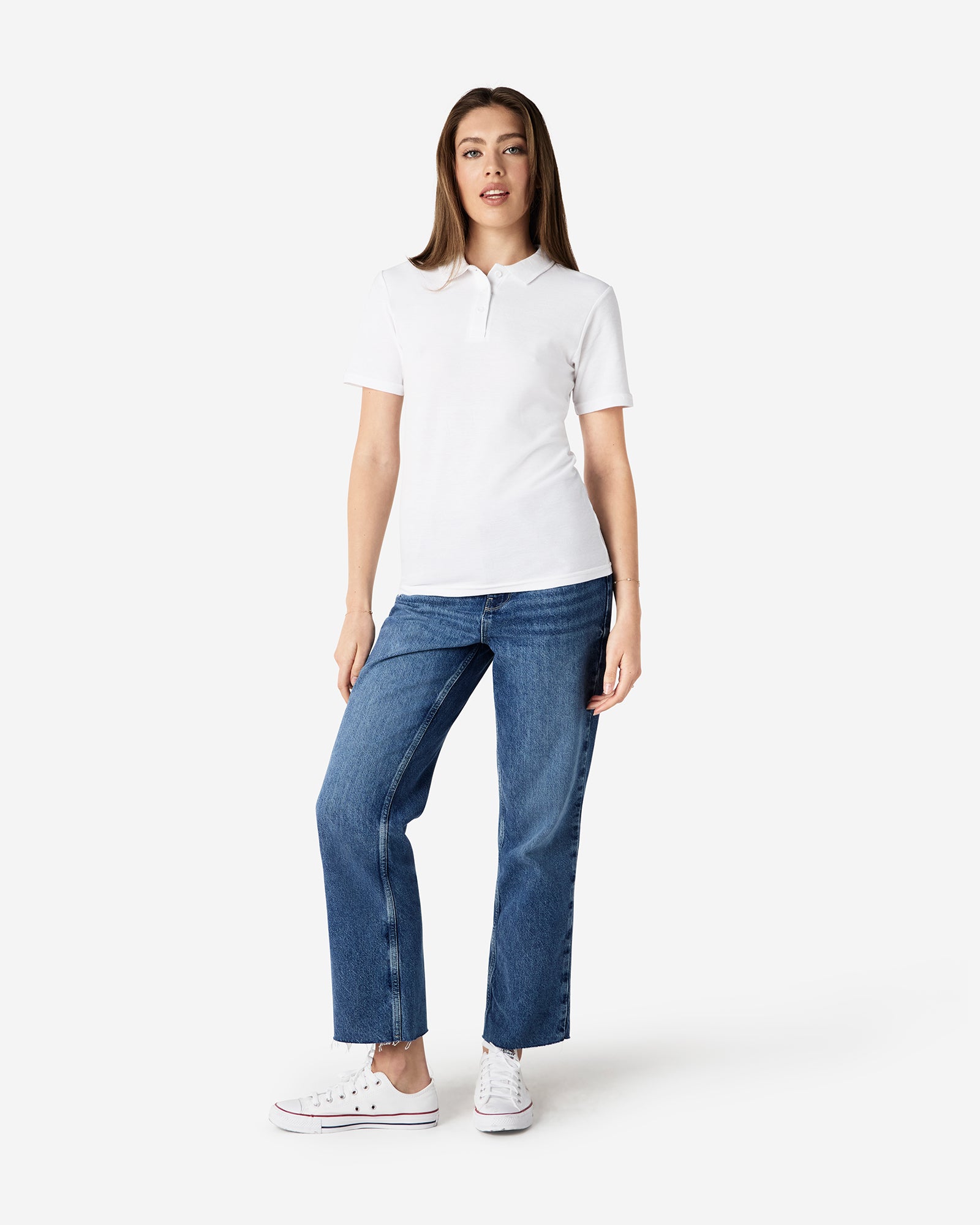 64800L Gildan Softstyle Ladies' Double Pique Polo