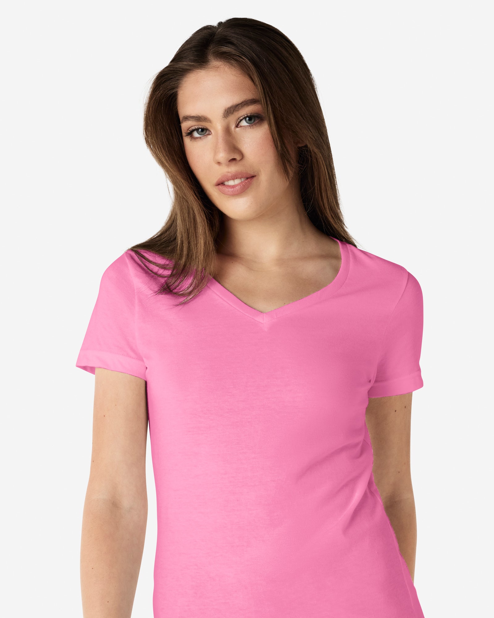 64V00L Gildan Softstyle Ladies' V-Neck T-Shirt