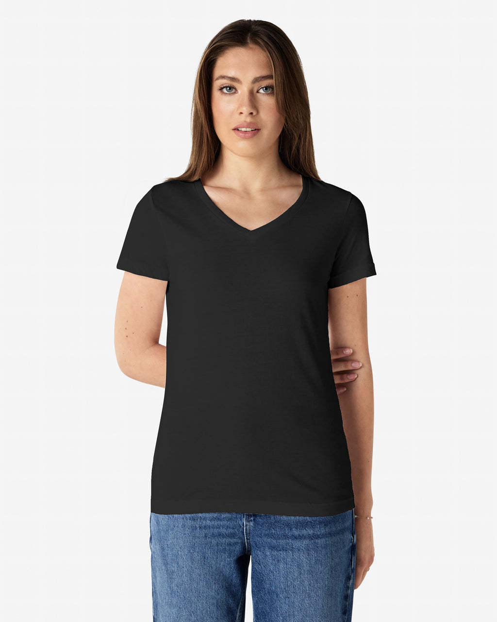 64V00L Gildan Softstyle Ladies' V-Neck T-Shirt