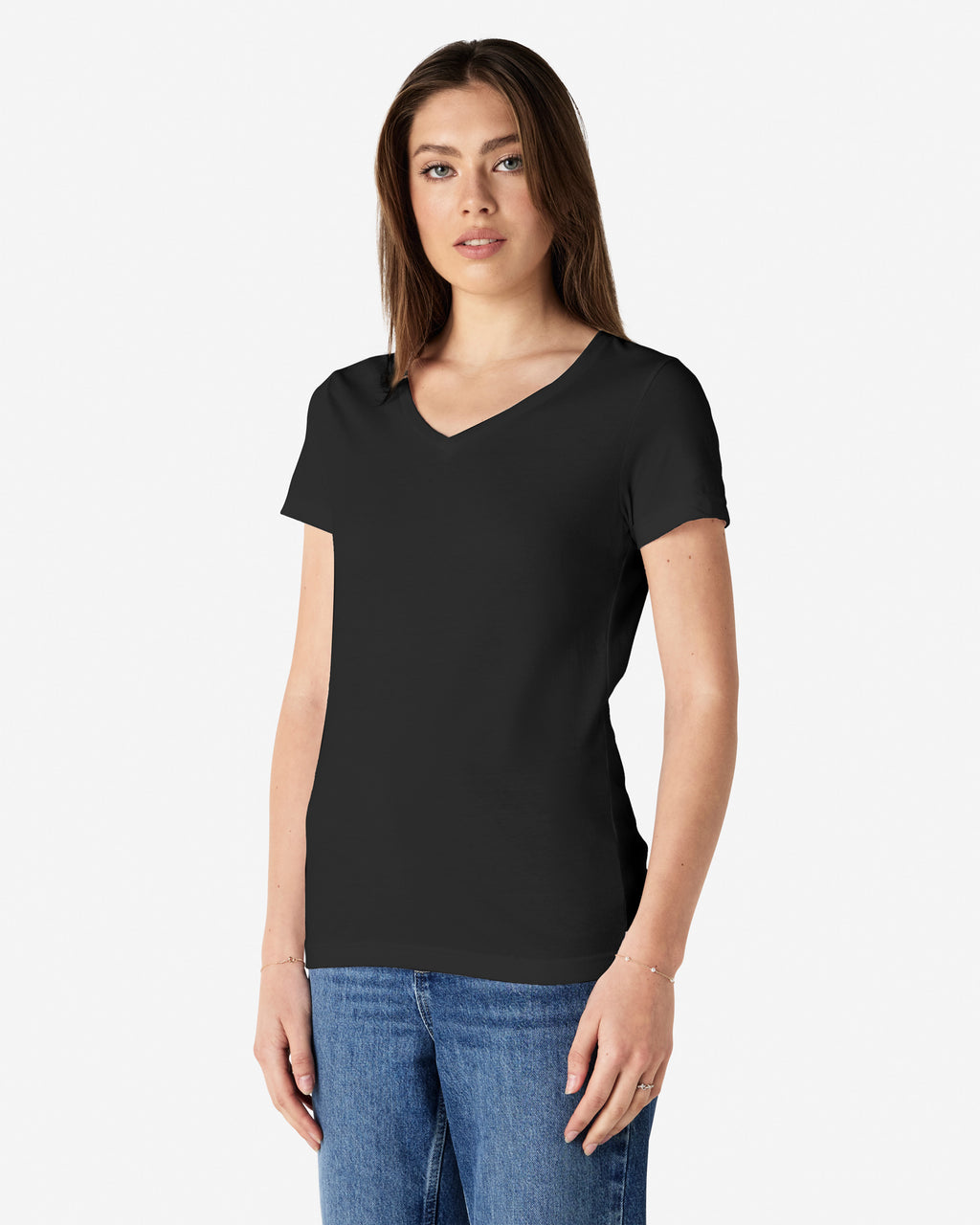 64V00L Gildan Softstyle Ladies' V-Neck T-Shirt