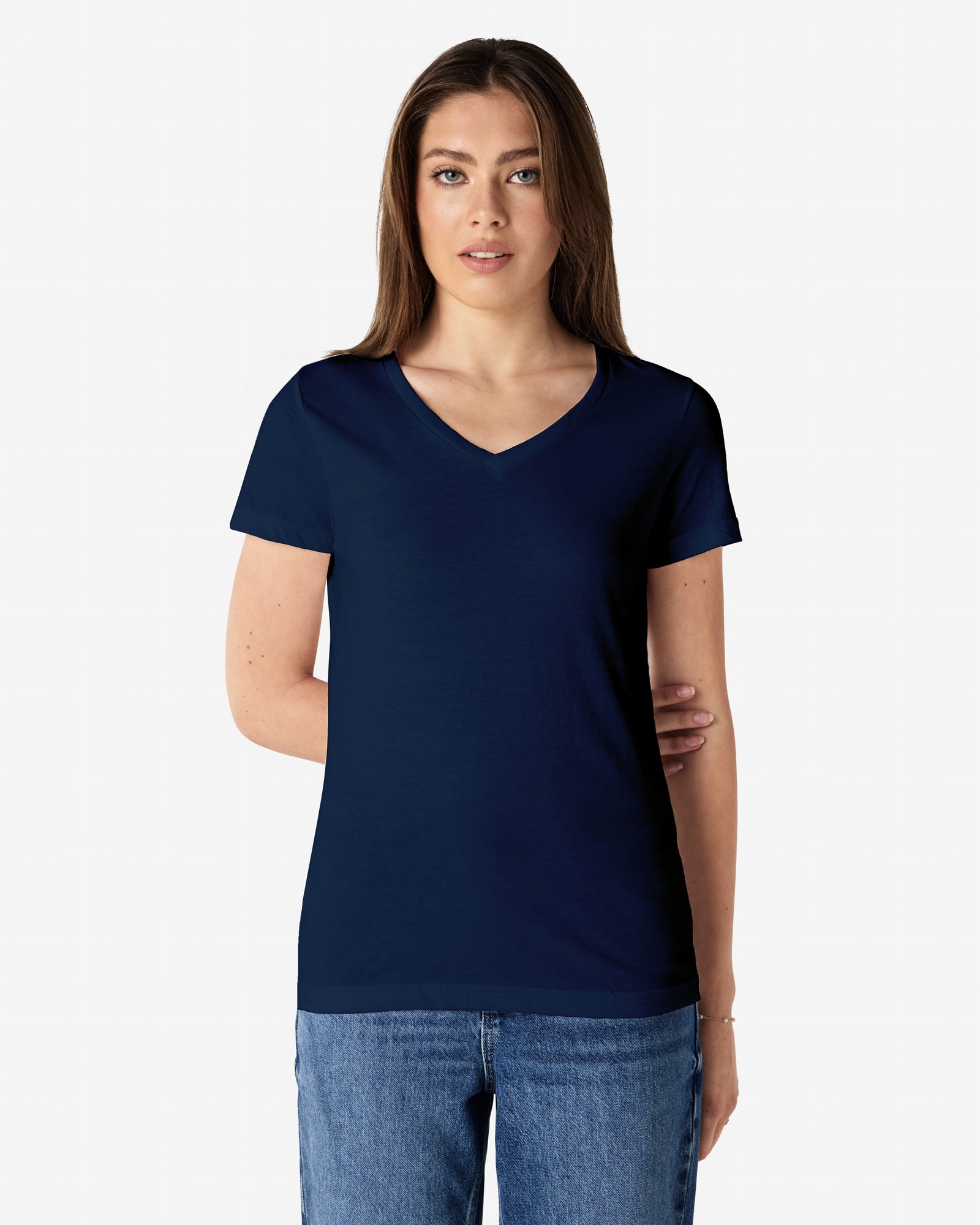 64V00L Gildan Softstyle Ladies' V-Neck T-Shirt