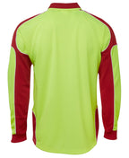 JB's Wear Hi Vis L/S Arm Panel Polo 6AP4L