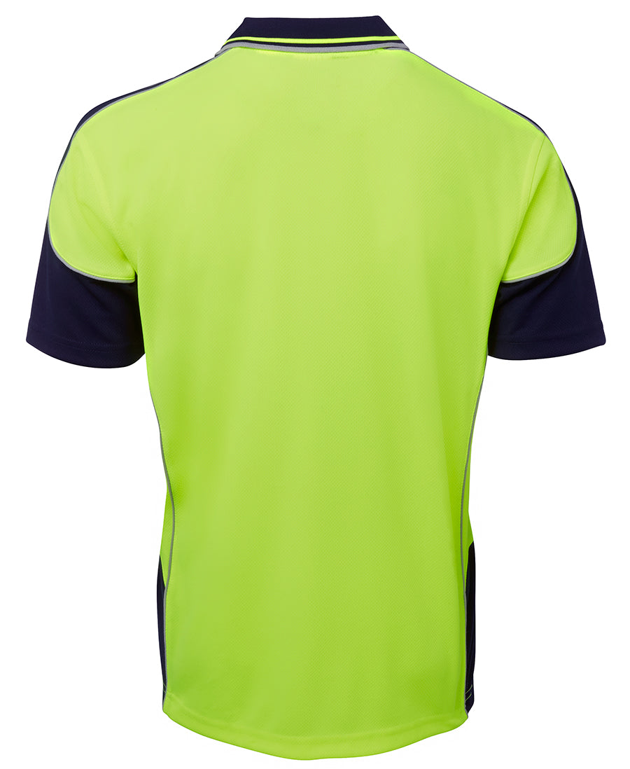 JB's Wear Hi Vis Contrast Piping Polo 6HCP4
