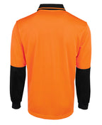 JB's Wear Hi Vis L/S Jacquard Polo 6HJNL