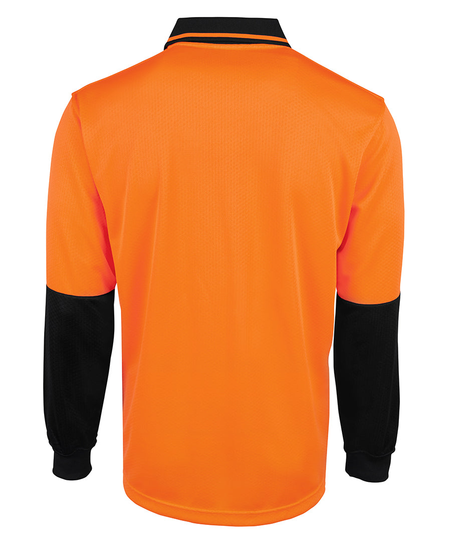 JB's Wear Hi Vis L/S Jacquard Polo 6HJNL