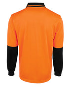 JB's Wear Hi Vis L/S Jacquard Polo 6HJNL