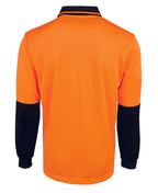 JB's Wear Hi Vis L/S Jacquard Polo 6HJNL