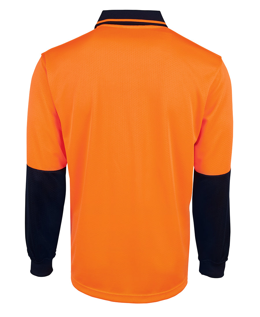 JB's Wear Hi Vis L/S Jacquard Polo 6HJNL