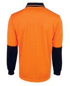 JB's Wear Hi Vis L/S Jacquard Polo 6HJNL