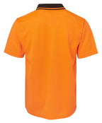 Adults Hi Vis Non Cuff Traditional Polo 6HVNC
