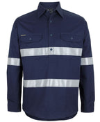 JB's Close Front L/S 150g Work Shirt Reflective Tape 6HWCT