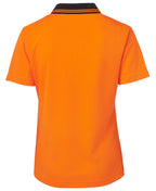 JB's Wear Ladies Hi Vis S/S Comfort Polo 6LHCP