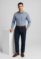 74012 Mens Comfort Wool Stretch Flat Front Pant