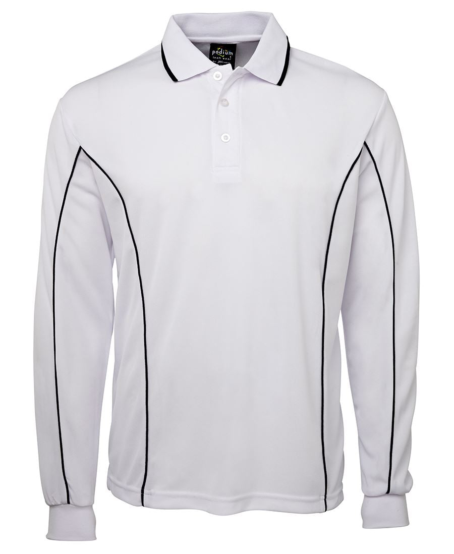 JBS PODIUM L/S PIPING POLO 7PIPL