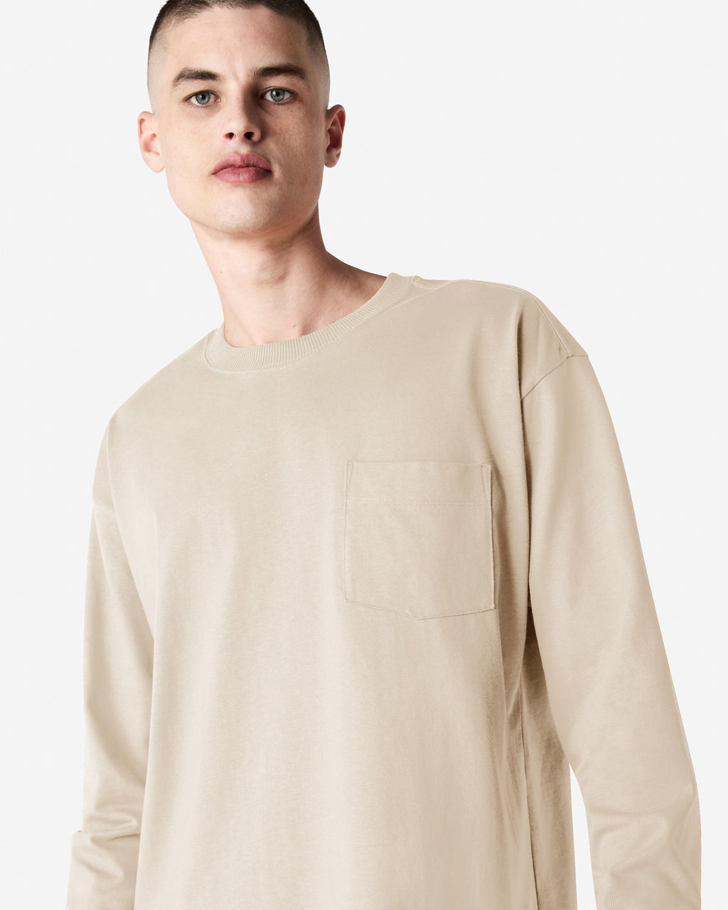 9410 American Apparel Super Heavyweight Unisex Long Sleeve Pocket T-Shirt