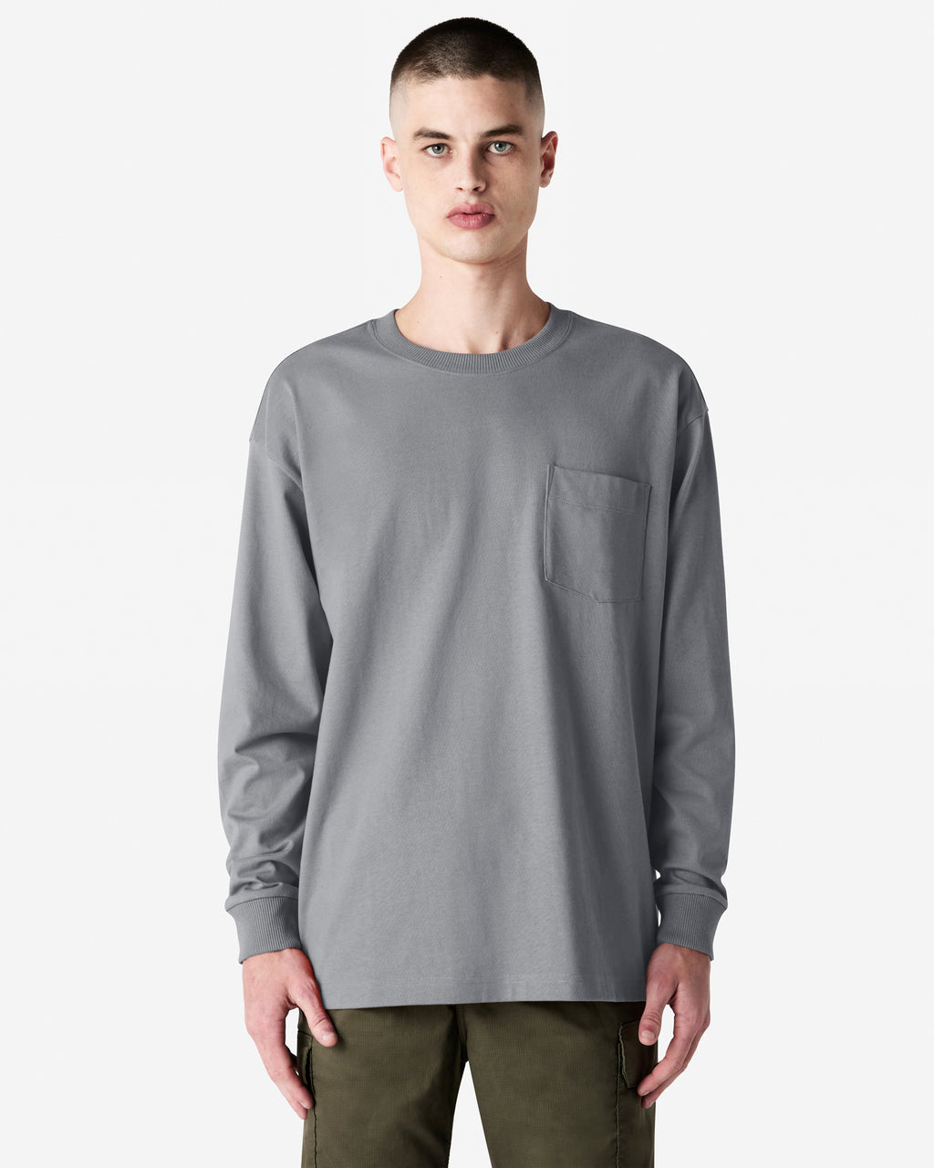 9410 American Apparel Super Heavyweight Unisex Long Sleeve Pocket T-Shirt
