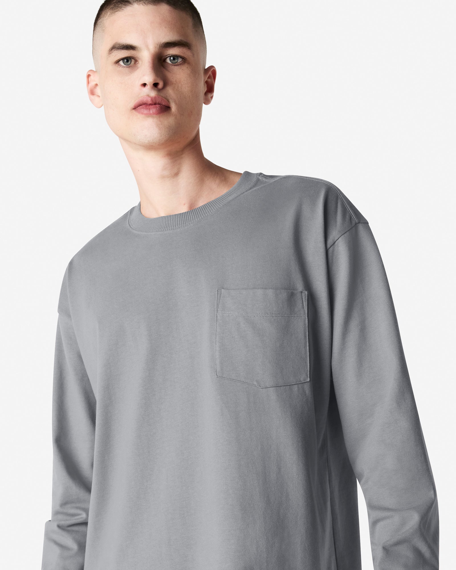 9410 American Apparel Super Heavyweight Unisex Long Sleeve Pocket T-Shirt