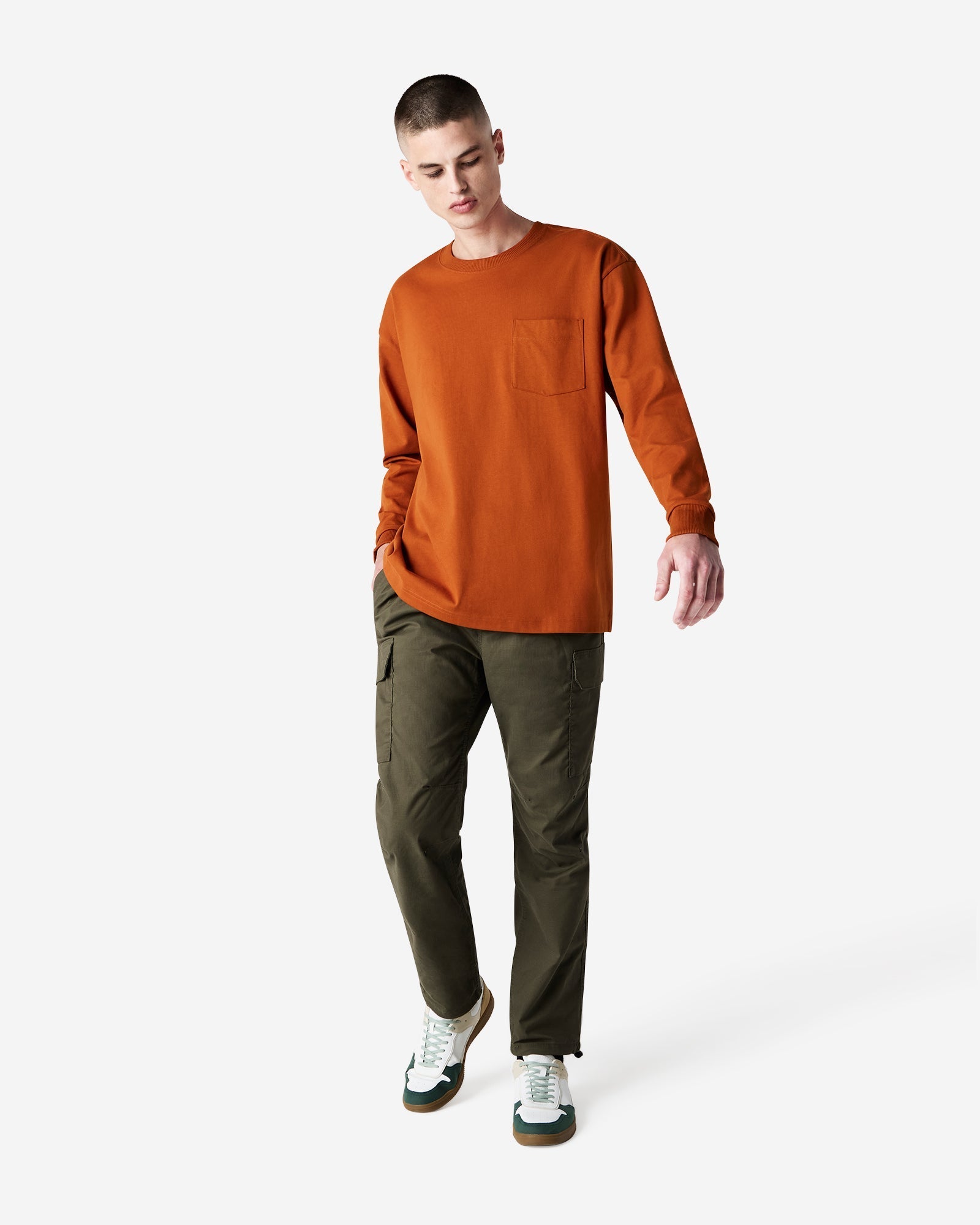 9410 American Apparel Super Heavyweight Unisex Long Sleeve Pocket T-Shirt