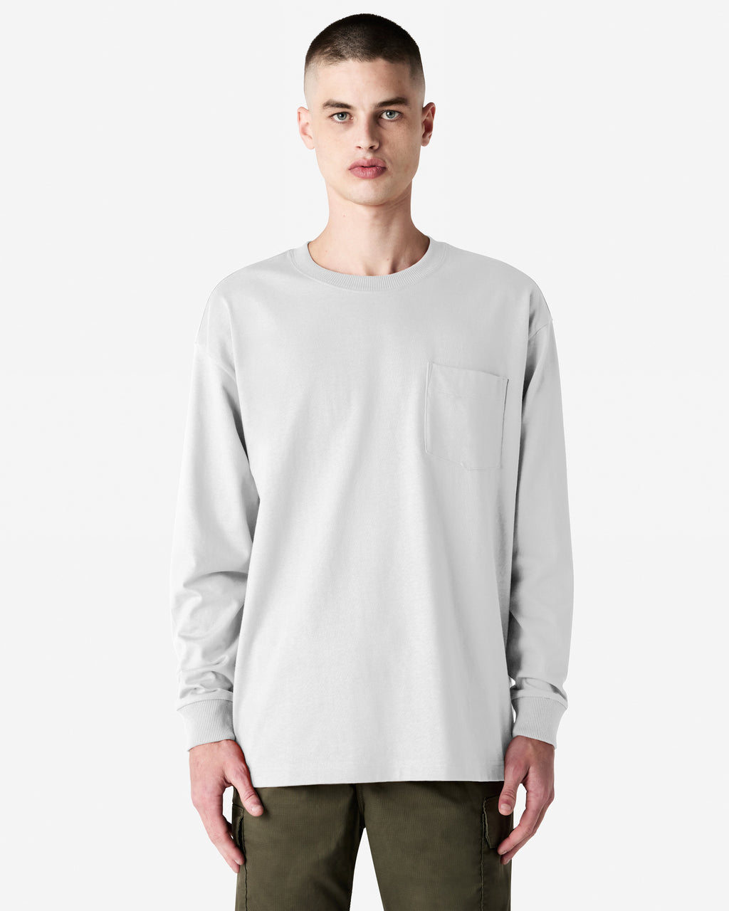 9410 American Apparel Super Heavyweight Unisex Long Sleeve Pocket T-Shirt