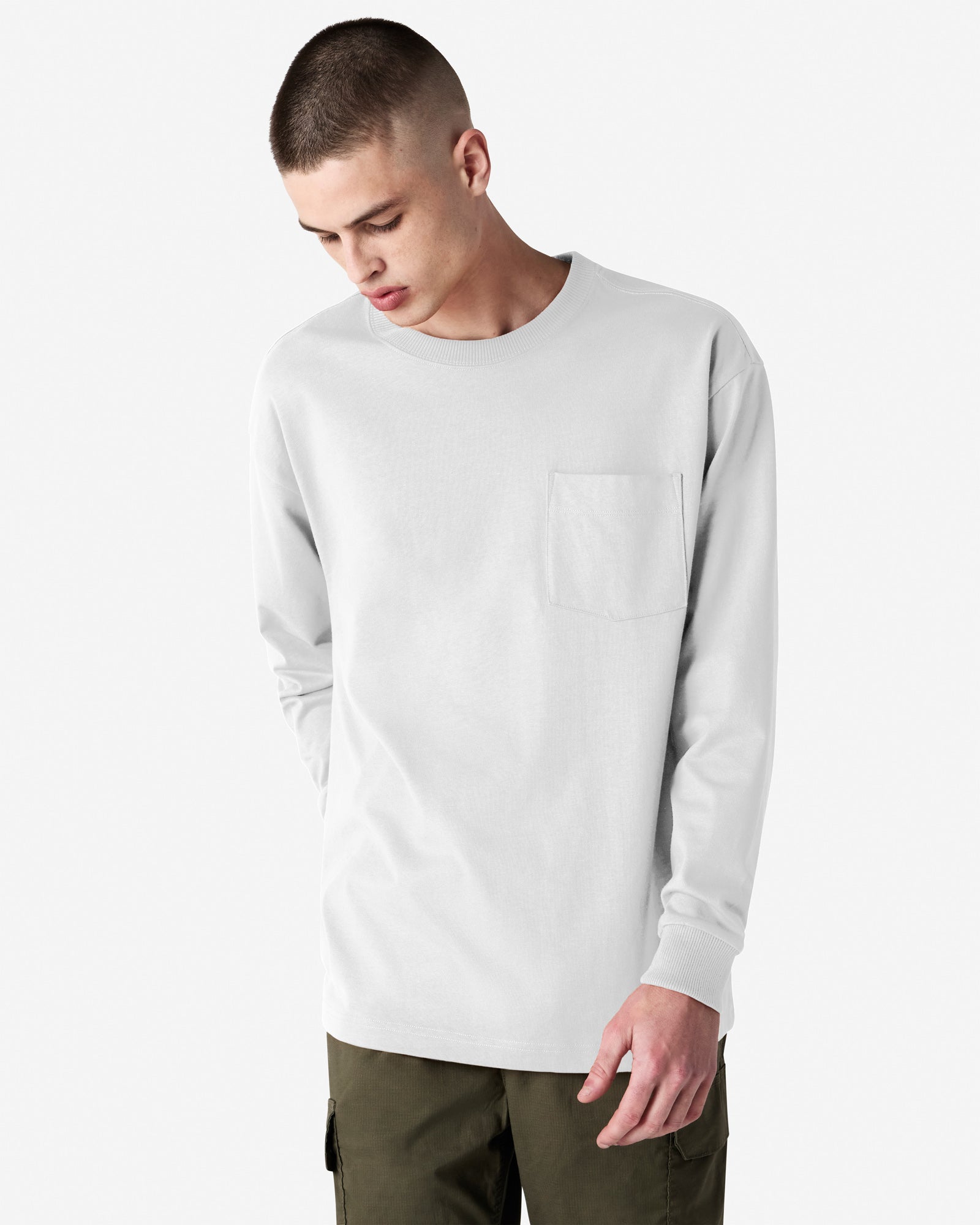 9410 American Apparel Super Heavyweight Unisex Long Sleeve Pocket T-Shirt