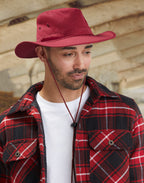 H1026 Slouch Hat With Break-away Clip Strap