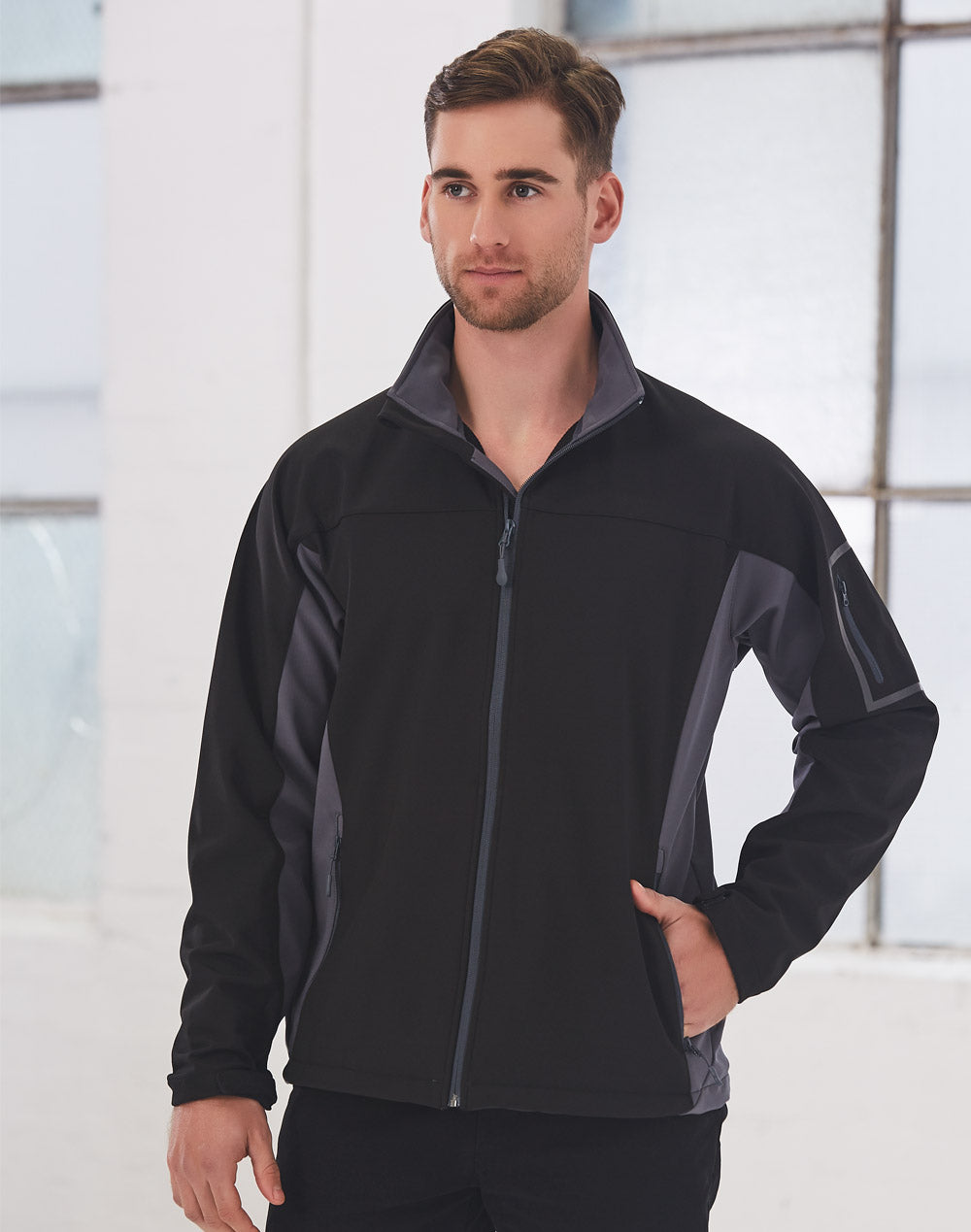 JK31 WHISTLER Softshell Contrast Jacket - Men's