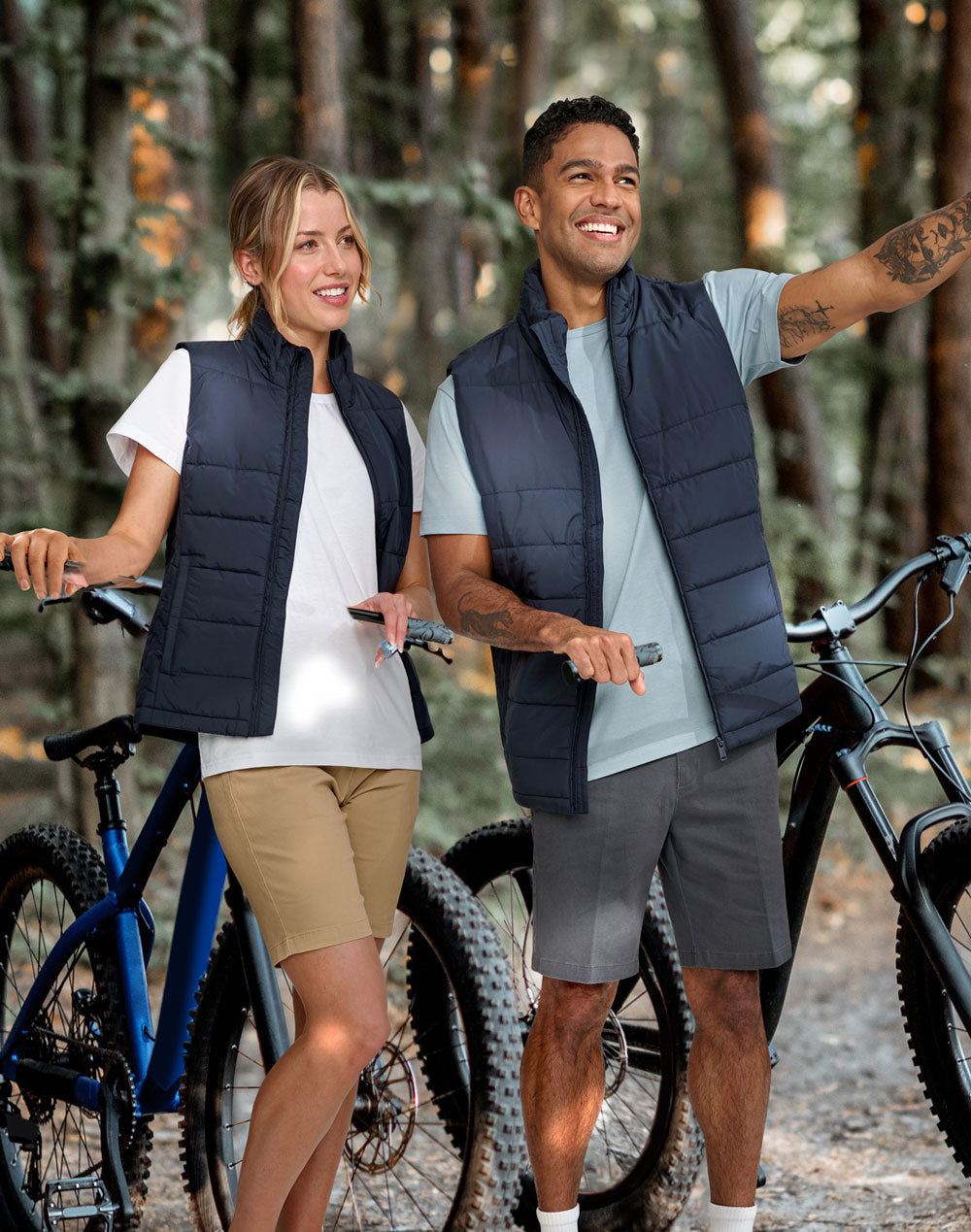 JK61 SUSTAINABLE INSULATED PUFFER VEST (3D CUT) Men's