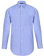 Benchmark M7300S Men’s Gingham Check Short Sleeve Shirt