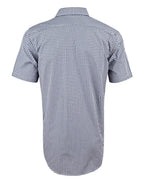 Benchmark M7300S Men’s Gingham Check Short Sleeve Shirt