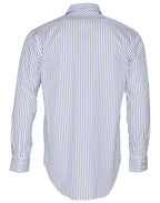 Benchmark M7310L Men's Executive Sateen Stripe Long Sleeve Shirt