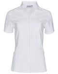 M8636S Women’s Full Zip Front Short Sleeve Tunic