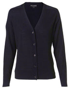 M9602 Women's V-Neck Long Sleeve Cardigan