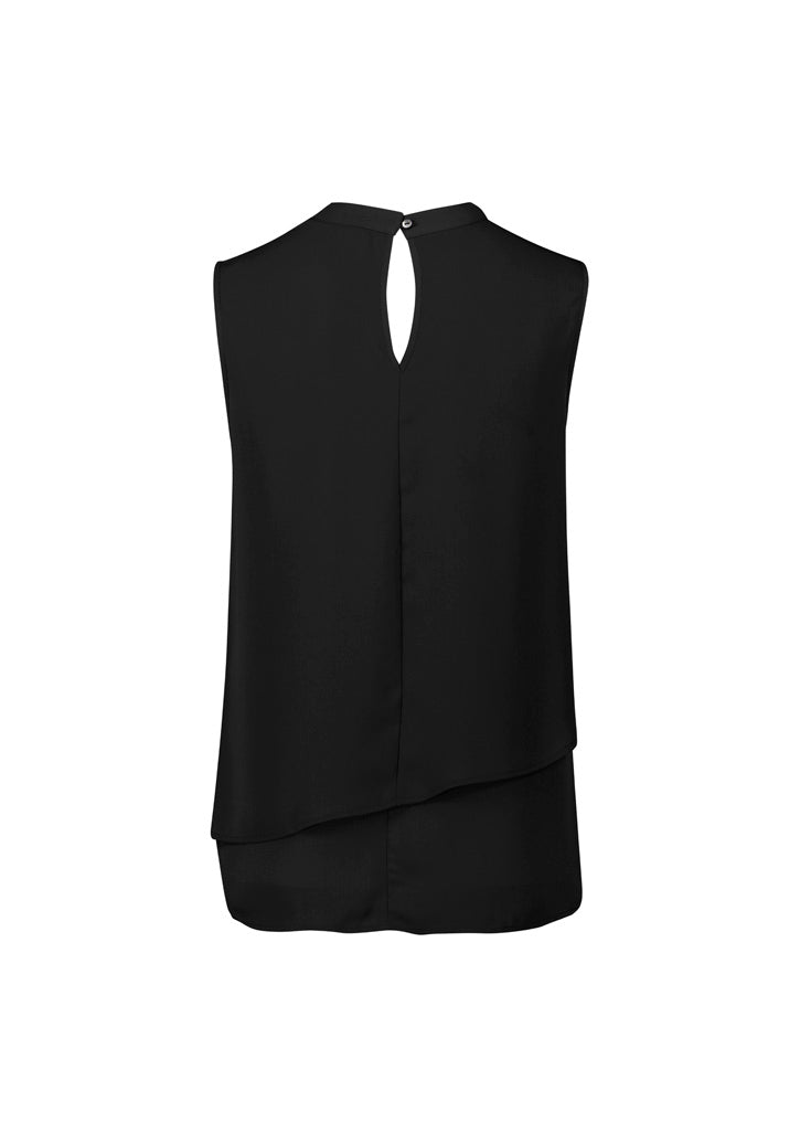 RB260LN Womens Seville Sleeveless Layered Blouse