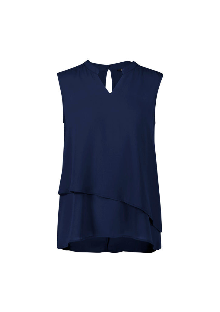RB260LN Womens Seville Sleeveless Layered Blouse