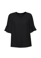 RB966LS Womens Aria Fluted Sleeve Blouse