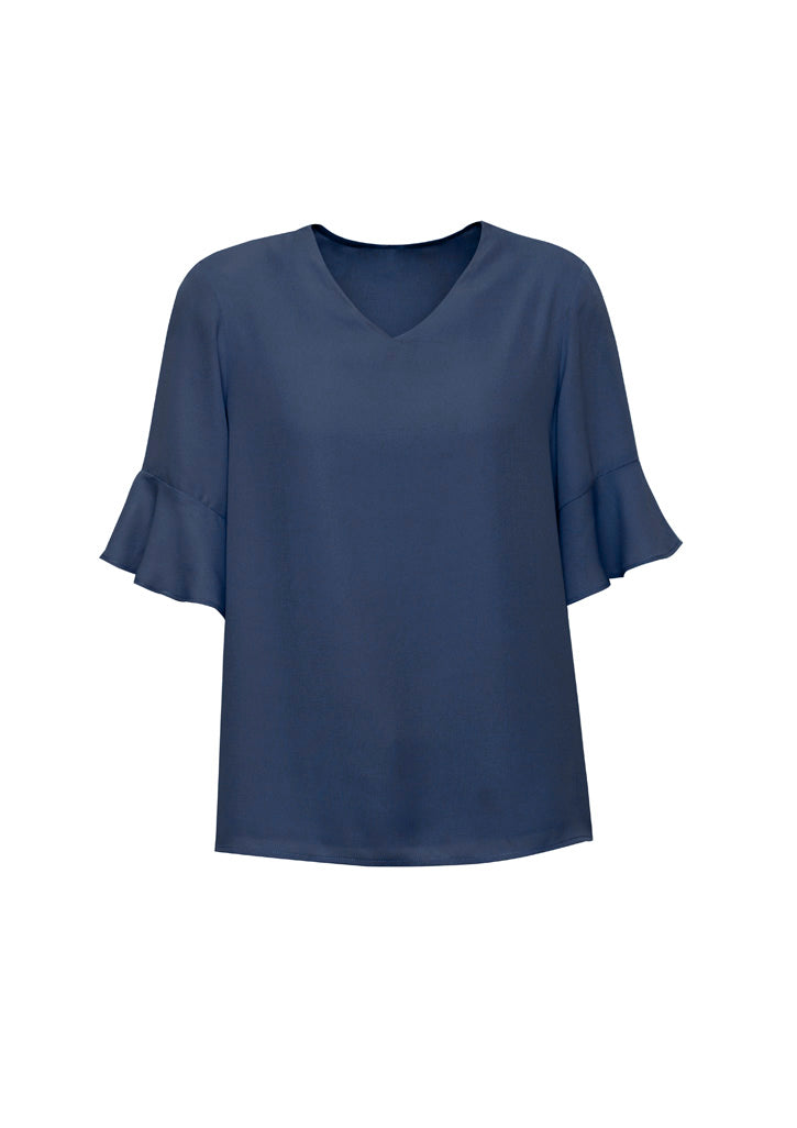 RB966LS Womens Aria Fluted Sleeve Blouse