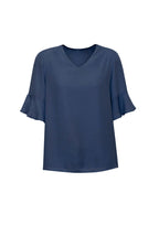 RB966LS Womens Aria Fluted Sleeve Blouse