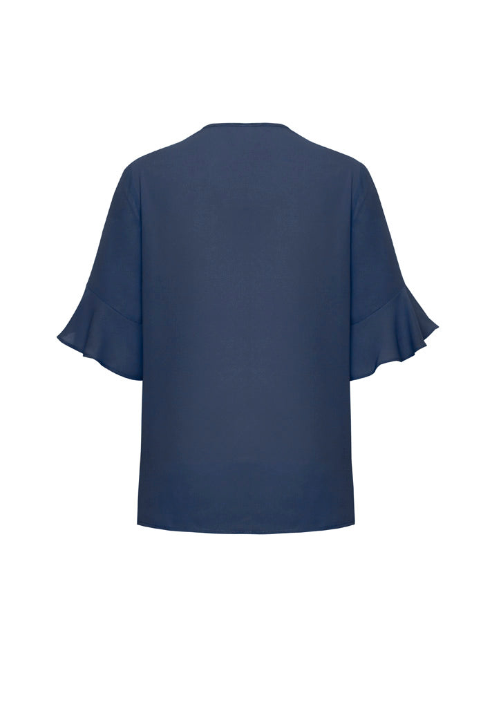 RB966LS Womens Aria Fluted Sleeve Blouse