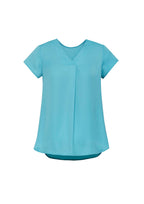 RB967LS Womens Kayla V-Neck Pleat Blouse