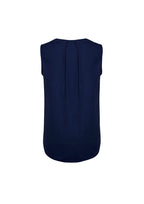 RB973LN Womens Estelle Sleeveless Pleat Detail Blouse